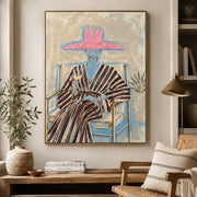 Vintage Americana Art | Pink Hat Leisure