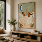 Vintage Americana Art | Moonlight Dance