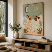 Vintage Americana Art | Moonlight Dance