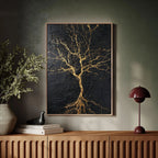 Contemporary Luxe Art | Kintsugi Tree of Light