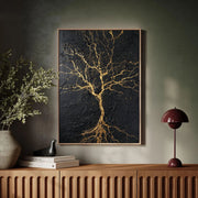 Contemporary Luxe Art | Kintsugi Tree of Light