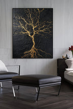 Contemporary Luxe Art | Kintsugi Tree of Light