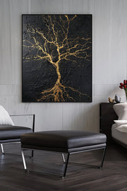 Contemporary Luxe Art | Kintsugi Tree of Light