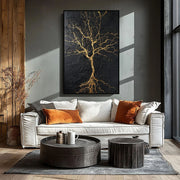 Contemporary Luxe Art | Kintsugi Tree of Light