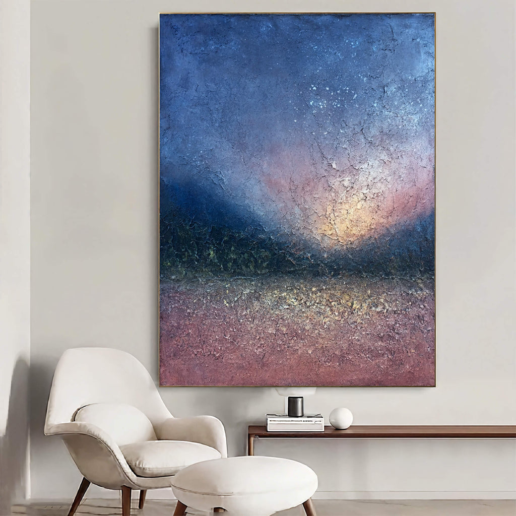 Wabi-Sabi Art | Dusk Cracked Horizon
