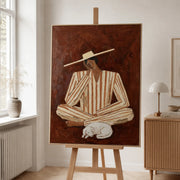 Vintage Americana Art | Stillness With Hound