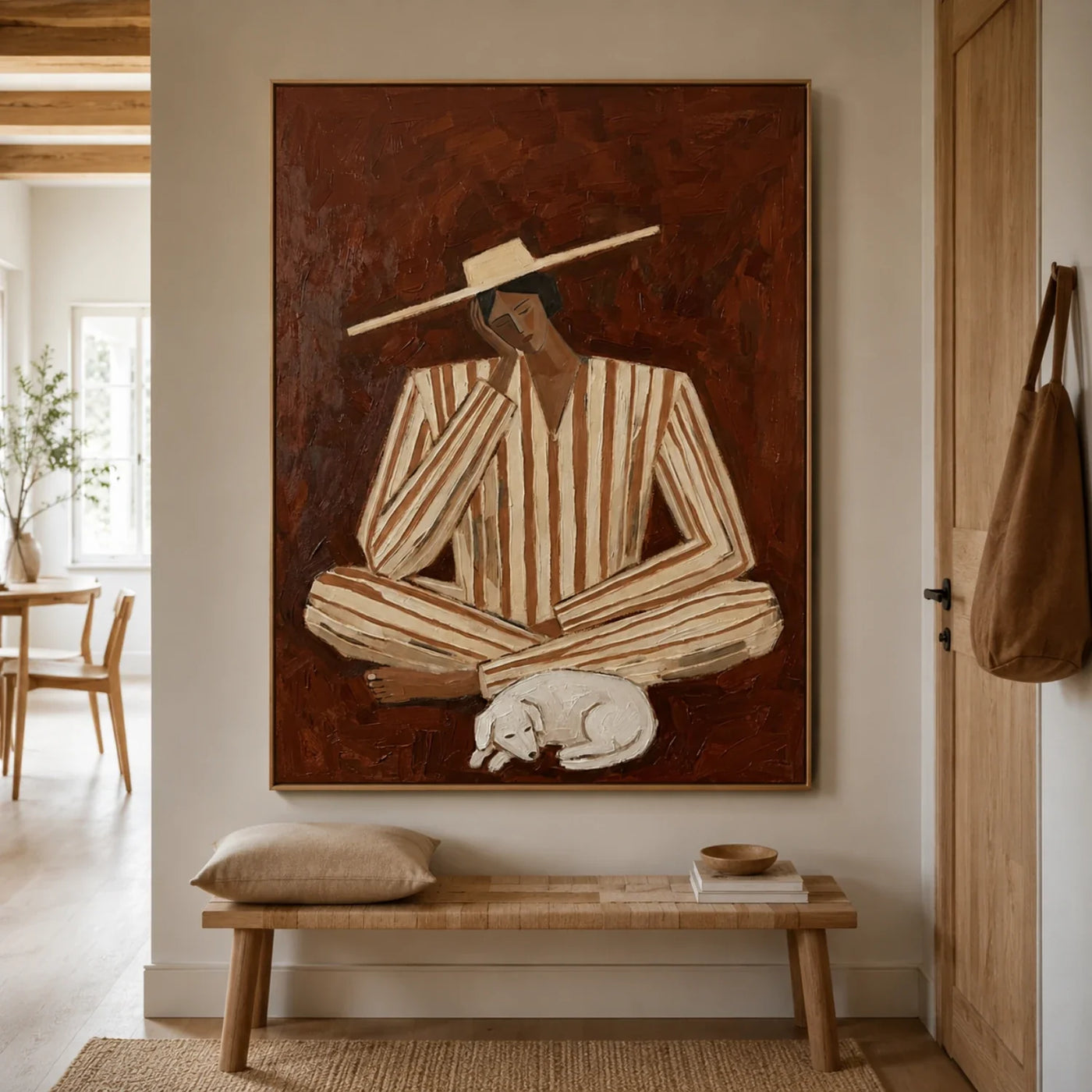 Vintage Americana Art | Stillness With Hound