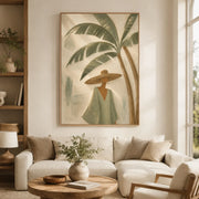 Vintage Americana Art | Sage Tropical Quietude