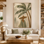 Vintage Americana Art | Sage Tropical Quietude