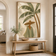 Vintage Americana Art | Sage Tropical Quietude