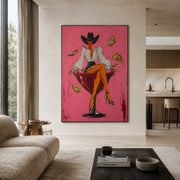 POP Art | Hot Pink Margarita Cowgirl