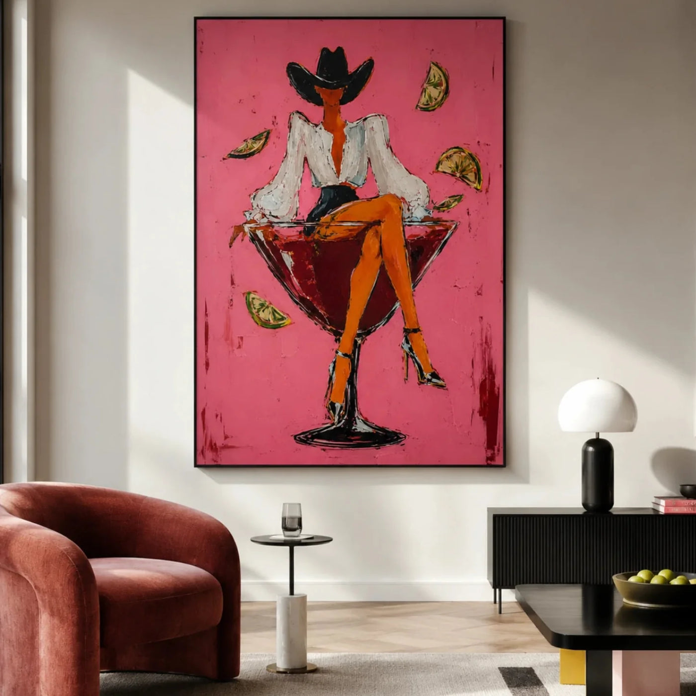 POP Art | Hot Pink Margarita Cowgirl