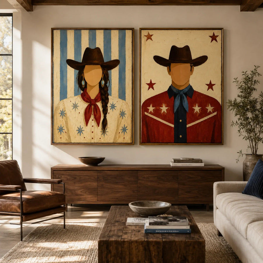 Vintage Americana Art | Echoes of the Western Soul