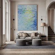 Impressionist Art | Aqua Swirl Glow
