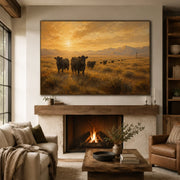 Vintage Americana Art | Golden Silence of the Open Prairie