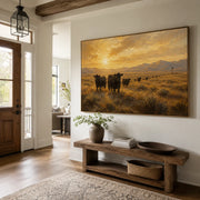 Vintage Americana Art | Golden Silence of the Open Prairie