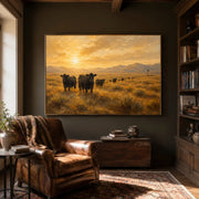 Vintage Americana Art | Golden Silence of the Open Prairie