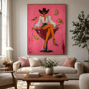 POP Art | Hot Pink Margarita Cowgirl