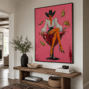POP Art | Hot Pink Margarita Cowgirl