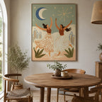Vintage Americana Art | Moonlight Dance