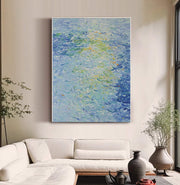 Impressionist Art | Aqua Swirl Glow