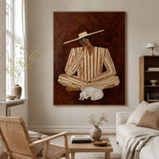 Vintage Americana Art | Stillness With Hound