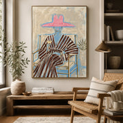 Vintage Americana Art | Pink Hat Leisure