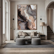 Contemporary Luxe Art | Gilded Marble Veins