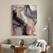 Contemporary Luxe Art | Gilded Marble Veins