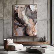 Contemporary Luxe Art | Gilded Marble Veins