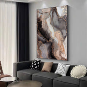 Contemporary Luxe Art | Gilded Marble Veins