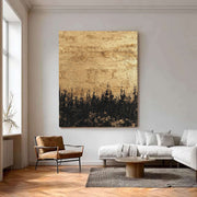 Contemporary Luxe Art | Gilded Horizon Silhouette