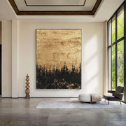 Contemporary Luxe Art | Gilded Horizon Silhouette