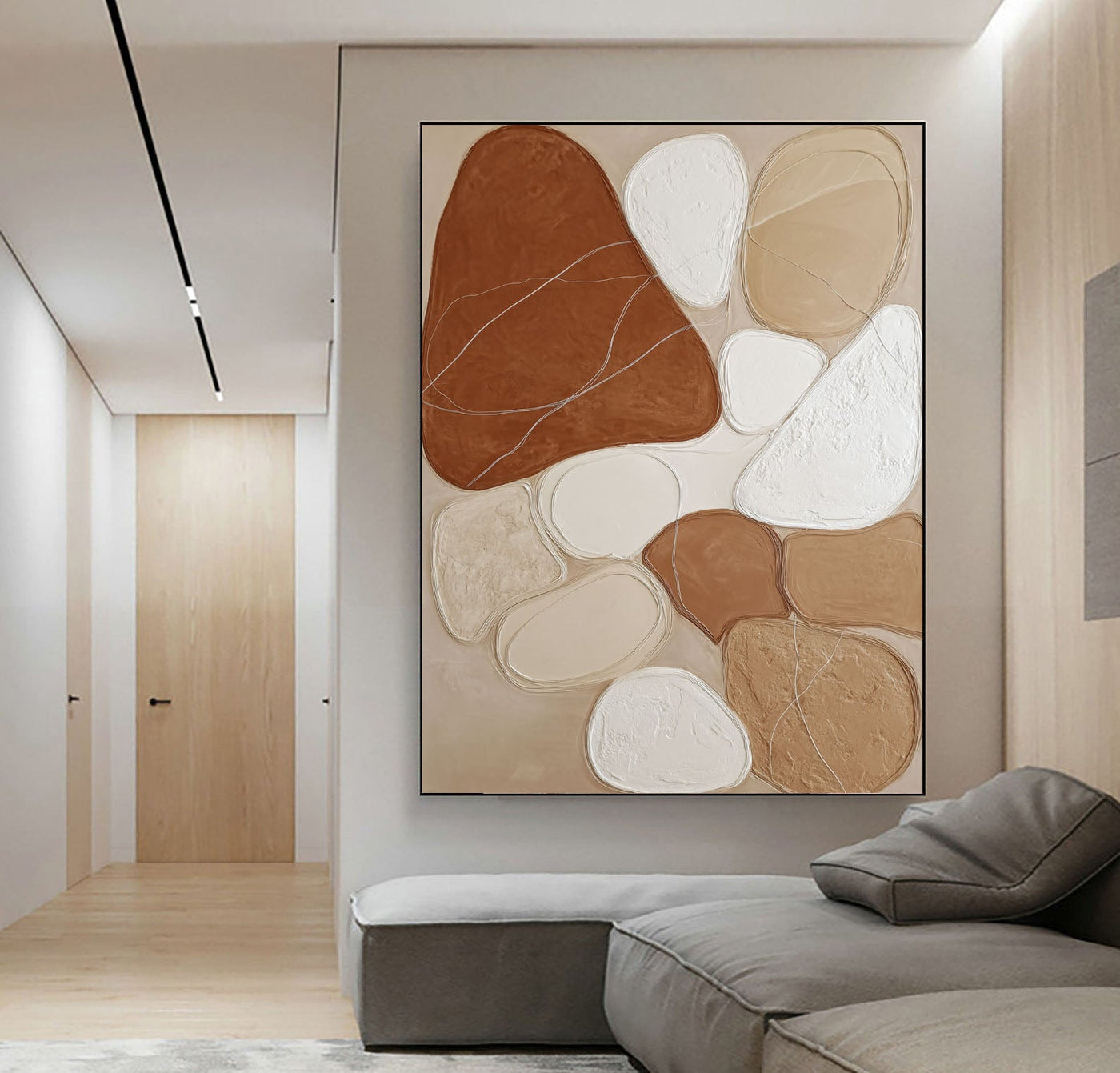 3D-Textured Art | Earthen Pebble Mosaic