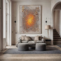 Wabi-Sabi Art | Cracked Amber Burst
