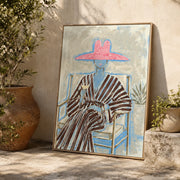 Vintage Americana Art | Pink Hat Leisure