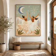 Vintage Americana Art | Moonlight Dance