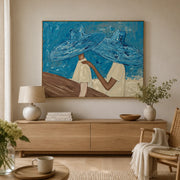 Vintage Americana Art | Blue Hat Coastal Bond