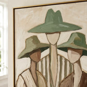 Vintage Americana Art | Three Companions