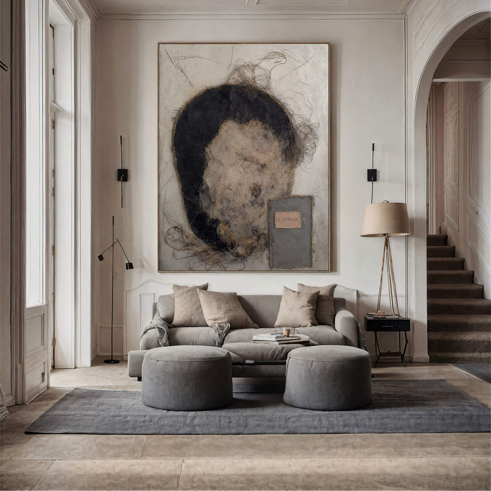 Wabi-Sabi Art | Frayed Fiber Portrait