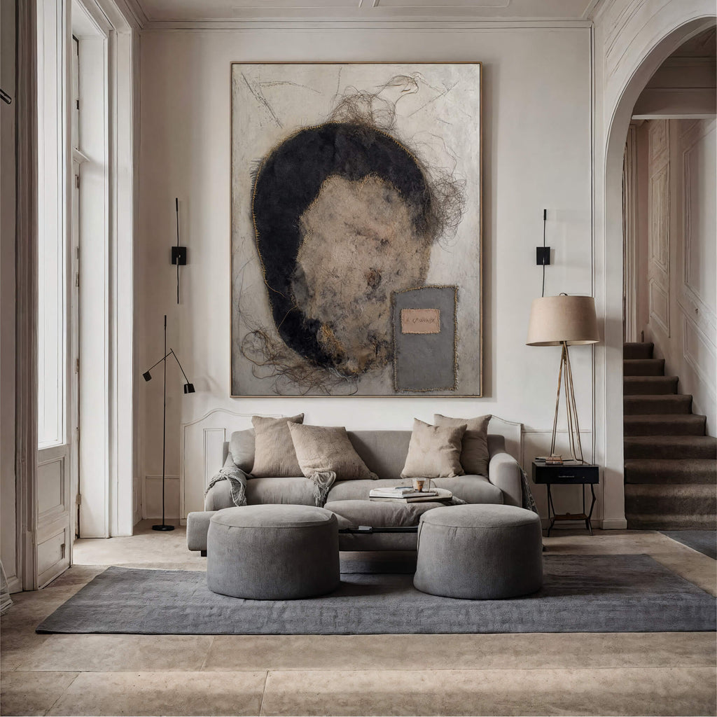 Wabi-Sabi Art | Frayed Fiber Portrait