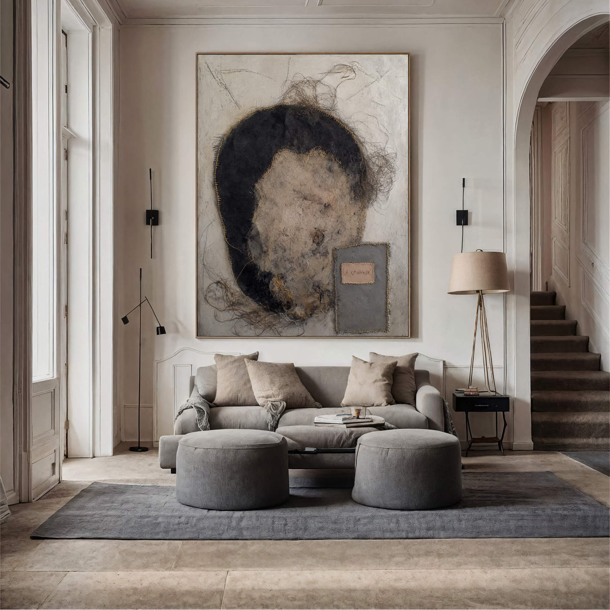 Wabi-Sabi Art | Frayed Fiber Portrait