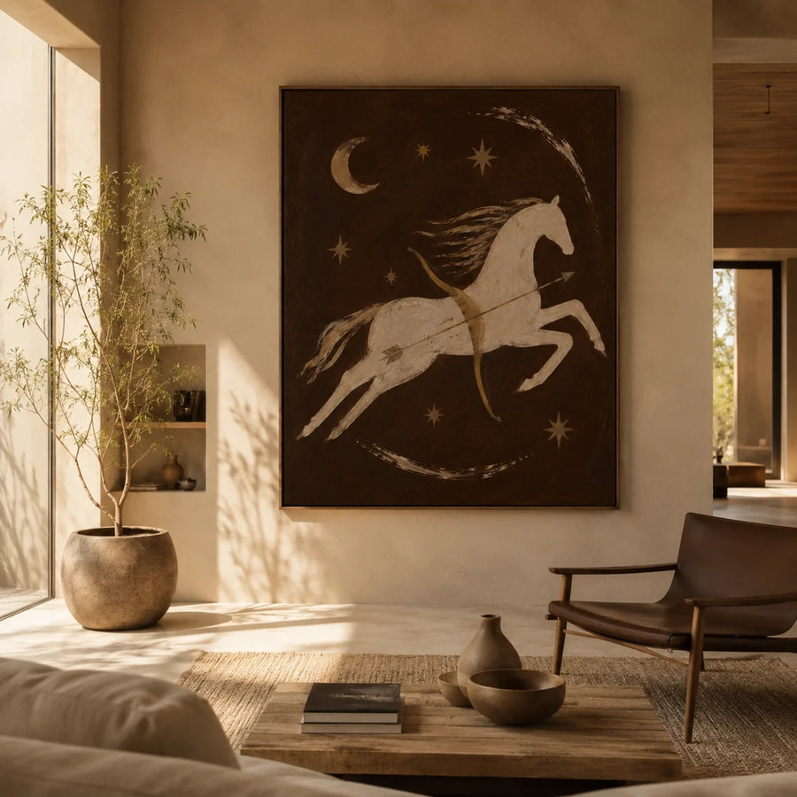Vintage Americana Art | Lunar Centaur's Gallop