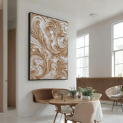 3D-Textured Art | Warm Swirl Relief