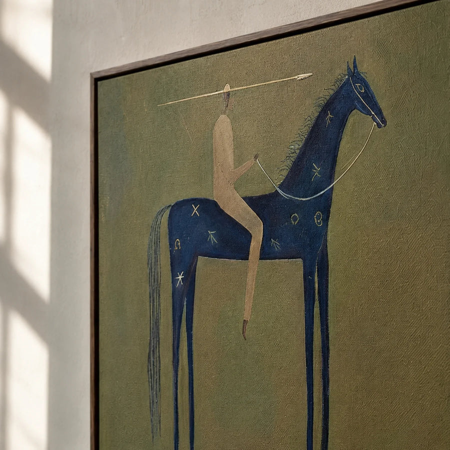 Vintage Americana Art | Emerald Stillness