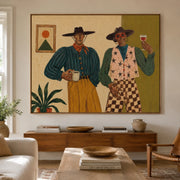 Vintage Americana Art | Where Morning Meets the Last Glass