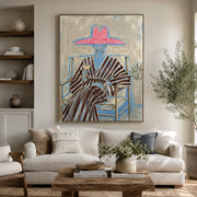 Vintage Americana Art | Pink Hat Leisure