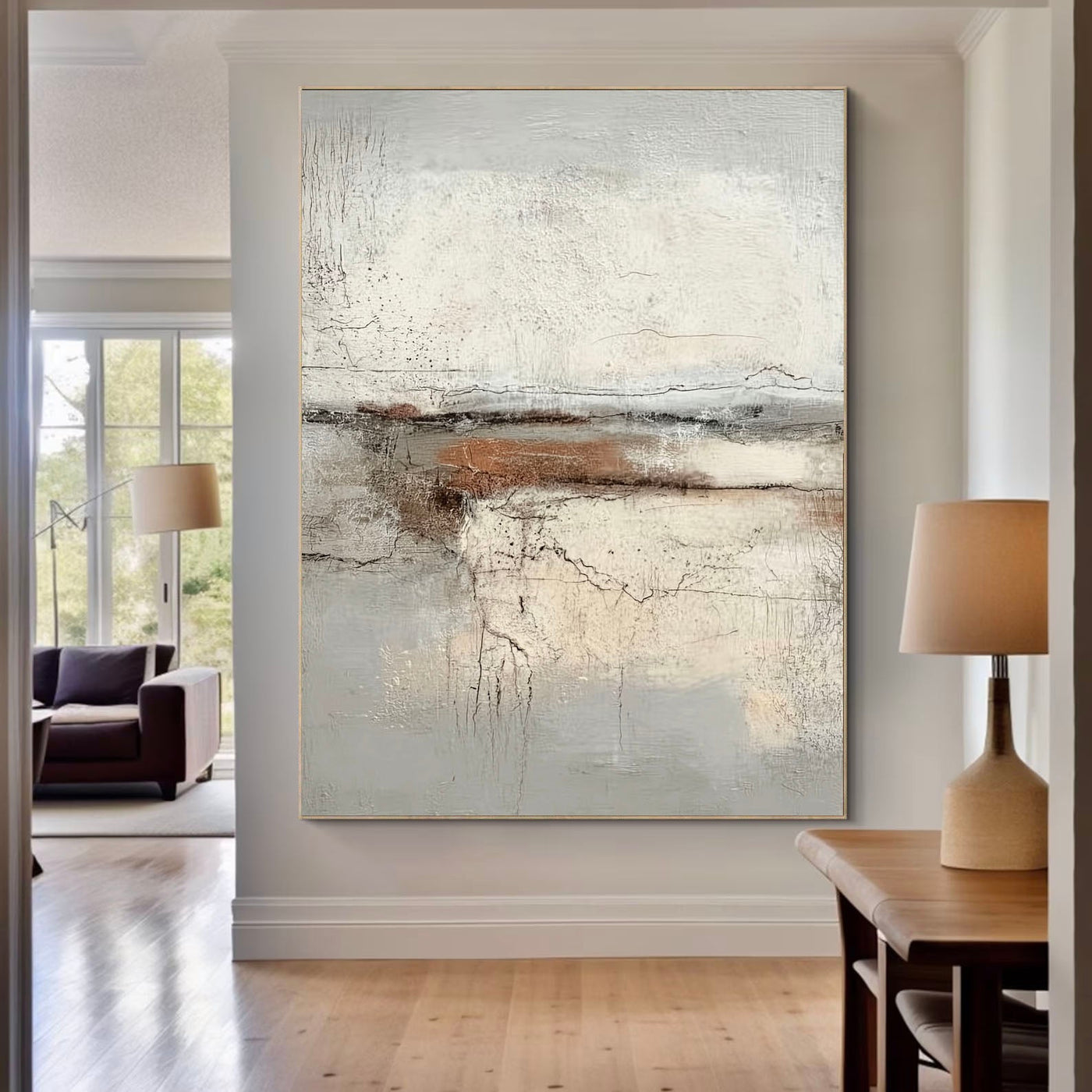 Wabi-Sabi Art | Fractured Earthen Calm