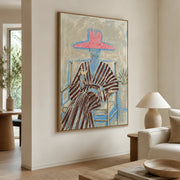 Vintage Americana Art | Pink Hat Leisure