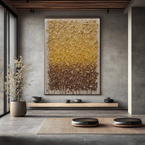 3D textured Art | Golden Field Hymn